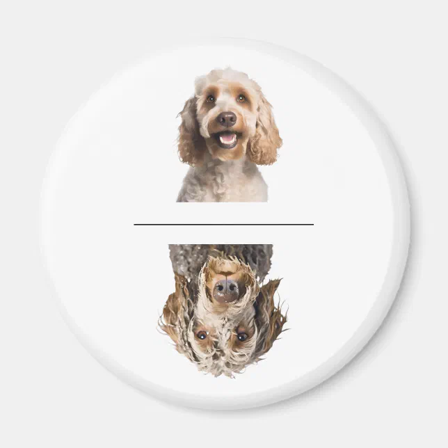 Cockapoo Magnet Charming Cockapoo Clean/Dirty Dishwasher Magnet | Zazzle