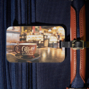 Charming Coffee Time Luggage Tag