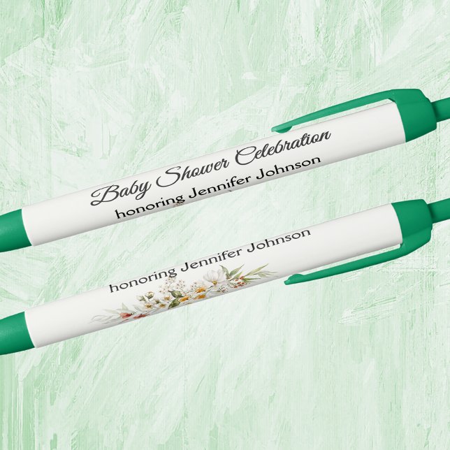 Charming Colorful Garden Baby Shower Favors Pen (Creator Uploaded)