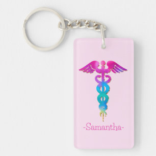 Charming & Colorful Medical Logo Design Keychain