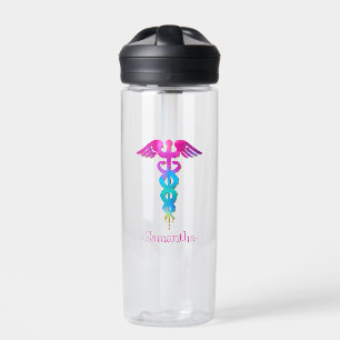 Charming & Colorful Medical Logo Design Water Bottle