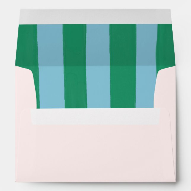 Charming Coquette Hand painted Envelope (Back (Bottom))