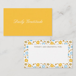 Charming Country Ditsy Floral Daily Gratitude Card