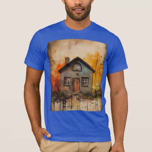 Charming Countryside Cottage T_Shirt