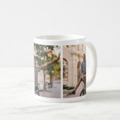 Charming Couple Cycling Photo Collage Mug (Front Right)
