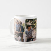 Charming Couple Cycling Photo Collage Mug (Front Left)