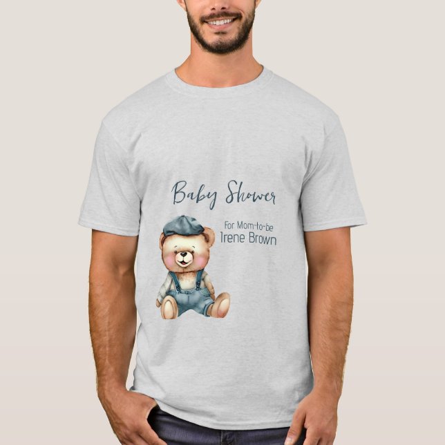 Charming Cozy Baby Shower T-Shirt (Front)