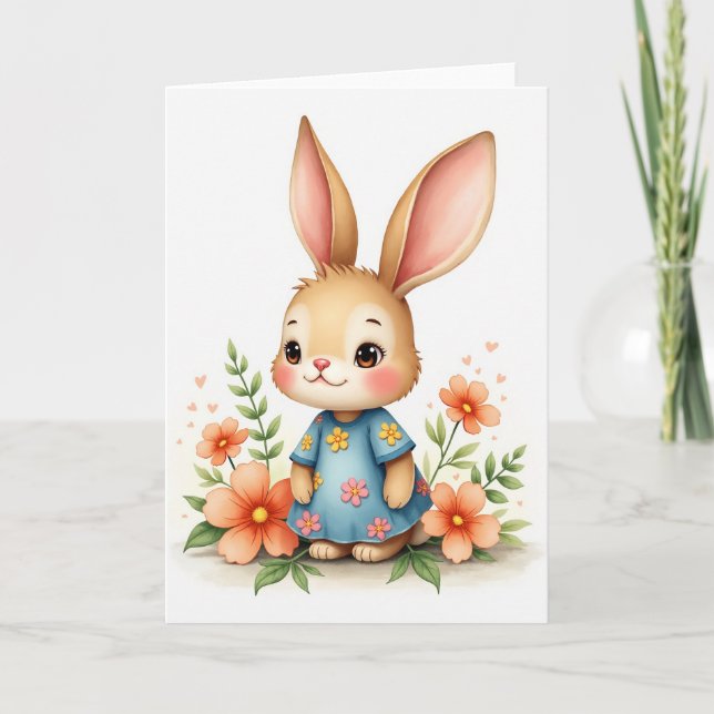 Charming Creature Smock Floral Card (Front)