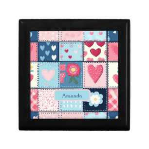 Charming Cute Patchwork Design Gift Box
