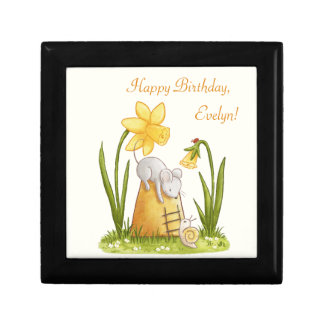 Charming Cute Personalized Happy Birthday Gift Box