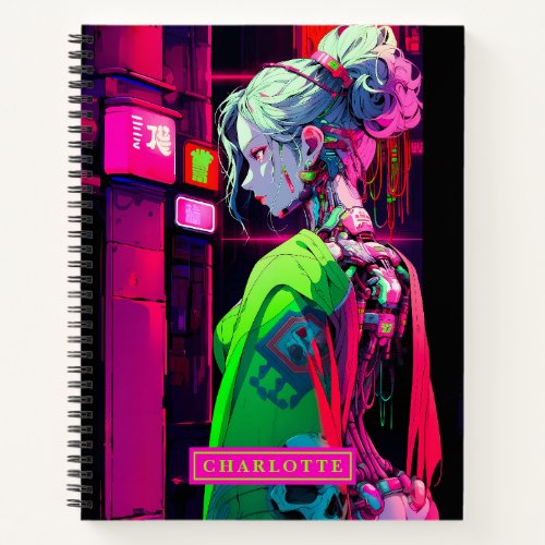 Charming Cyborg  Personalized Notebook