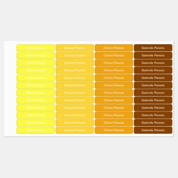 Charming Dainty Delicate Sunflower Kids' Labels by LittleLoomLabels at Zazzle