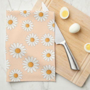 Charming Daisy Floral Kitchen Towel