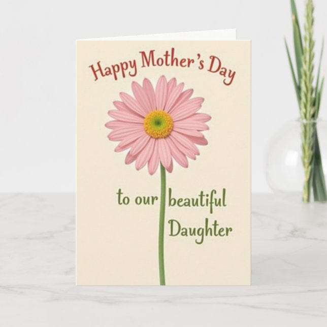 Charming Daisy Mothers Day Card (Front)