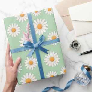 Charming Daisy Pattern – Floral Gift Wrapping Paper