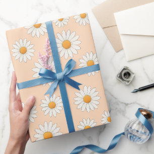 Charming Daisy Pattern – Floral Gift Wrapping Paper