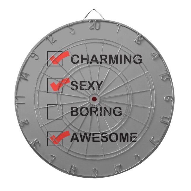 Charming Dartboard With Darts (Front)