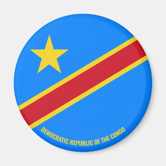 Charming Democratic Republic of the Congo Magnet (Front)