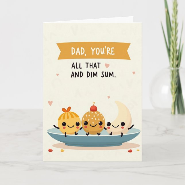 Charming Dim Sum Father Card (Front)