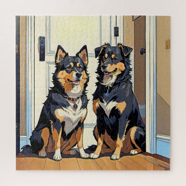 Charming Dogs Jigsaw Puzzle (Vertical)