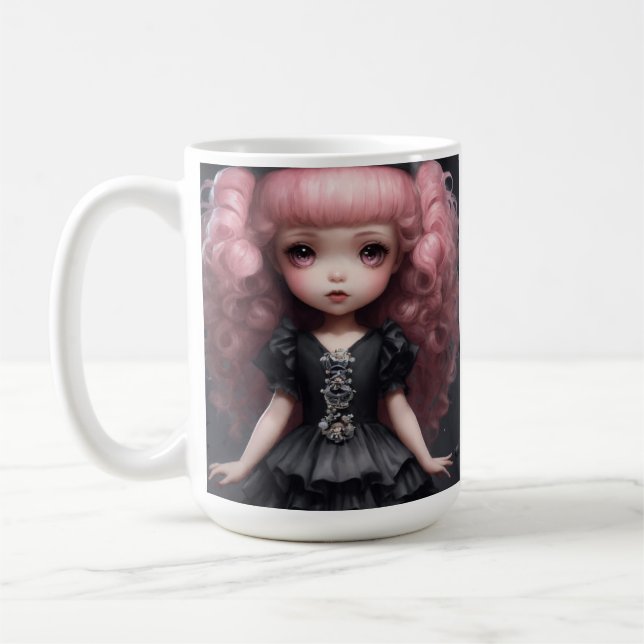 "Charming Doll Cup: Perfect for Collectors" "Adora Coffee Mug (Left)
