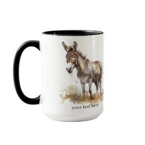 Charming Donkey Serenity, custom Mug