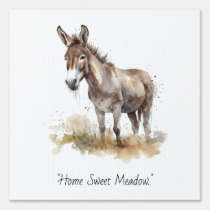 Charming Donkey Serenity, custom Sign