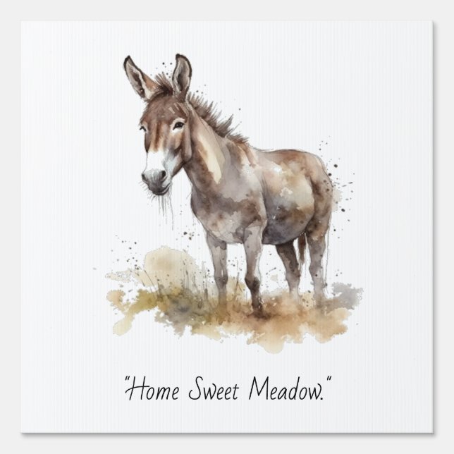 Charming Donkey Serenity, custom Sign (Front)