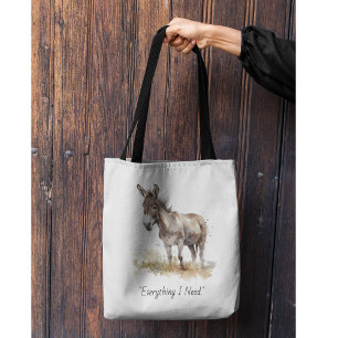 Charming Donkey Serenity, custom Tote Bag