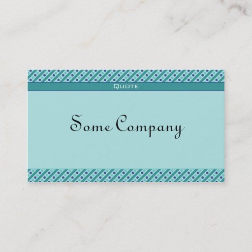 Customizable Charming Dots And Stripes (Ocean View) Business Card
