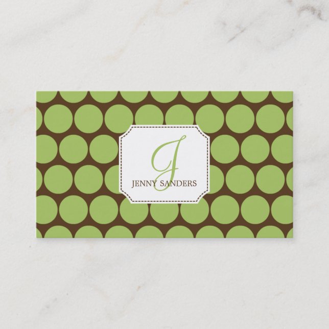 Charming Dots Business Cards - Groupon (Front)