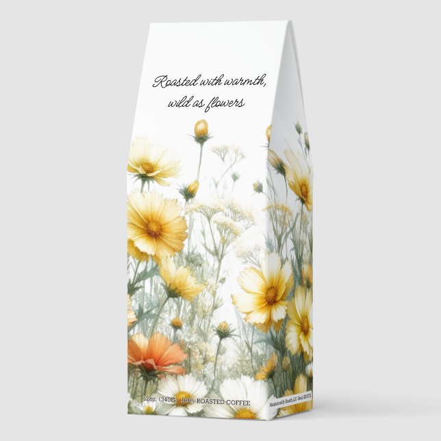 Charming Earthy Wild Flowers Coffee Bag (Front)