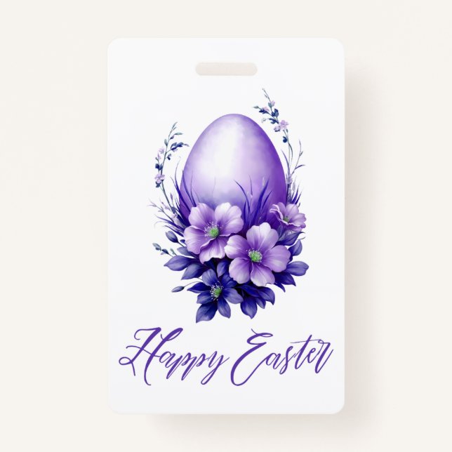 Charming Easter Egg Badge (Back)