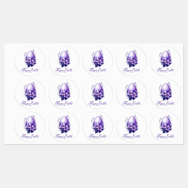 Charming Easter Egg Labels (Sheet)