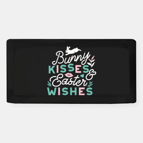 Charming Easter Typography Bunny Easter Banner