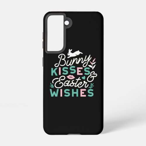 Charming Easter Typography Bunny Easter Samsung Galaxy S21 Case