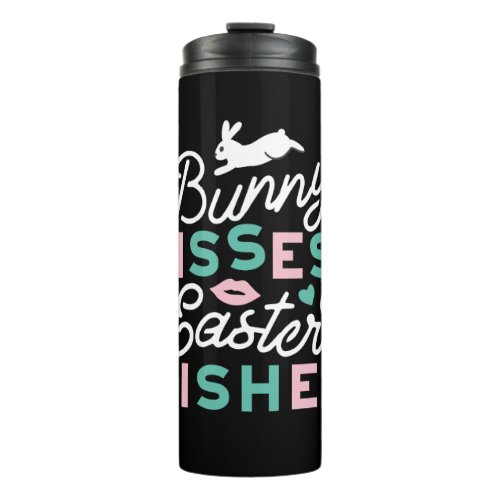 Charming Easter Typography Bunny Easter Thermal Tumbler