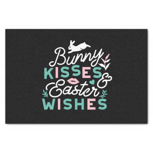 Charming Easter Typography Bunny Easter Tissue Paper