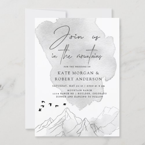 Charming Elegant Landscape Wedding Invitation