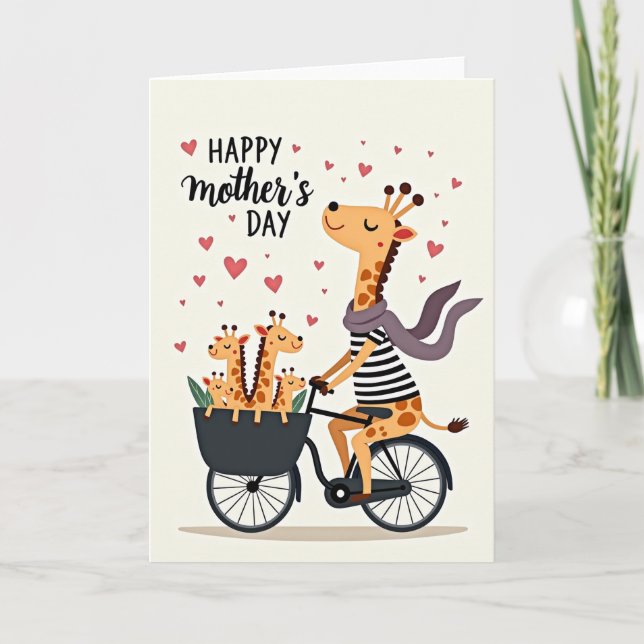 Charming Family Mothers Day Card (Front)