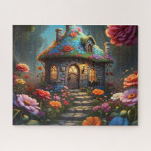 charming fantasy cottage illustration 