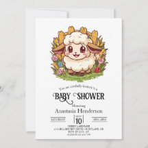 Charming Farmyard Sheep Baby Shower