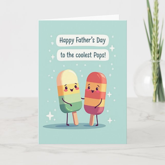 Charming Fathers Day Art Card (Front)