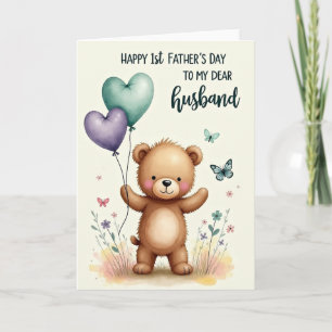 Charming Fathers Day Bear Card