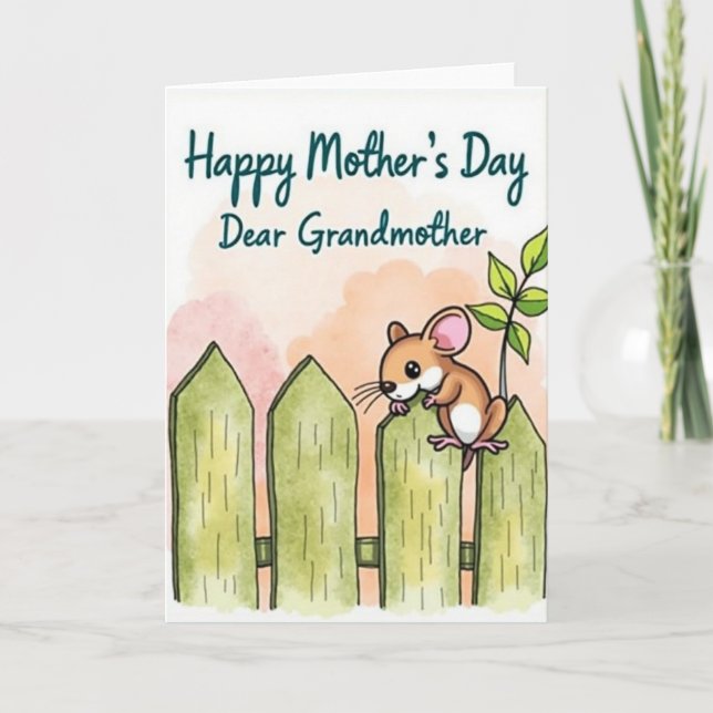 Charming Fence Mothers Day Card (Front)