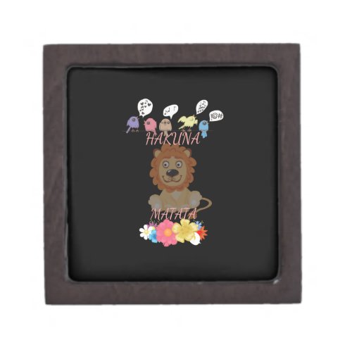 Charming Flora and Fauna Hakuna Matata Baby Lion Gift Box