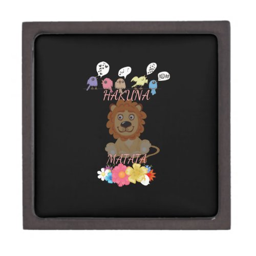 Charming Flora and Fauna Hakuna Matata Baby Lion Gift Box