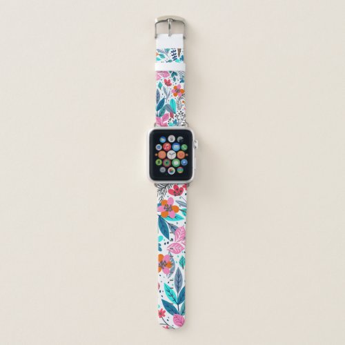 Charming floral design  apple watch band