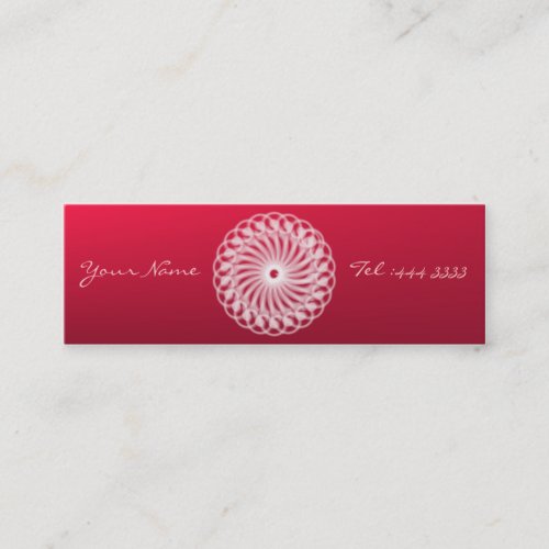 Charming Floral Mandala Business Card