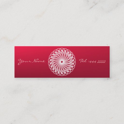 Customizable Charming Floral Mandala Business Card